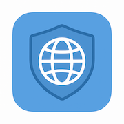 WebbyGuard App Icon - a stylized blue shield.